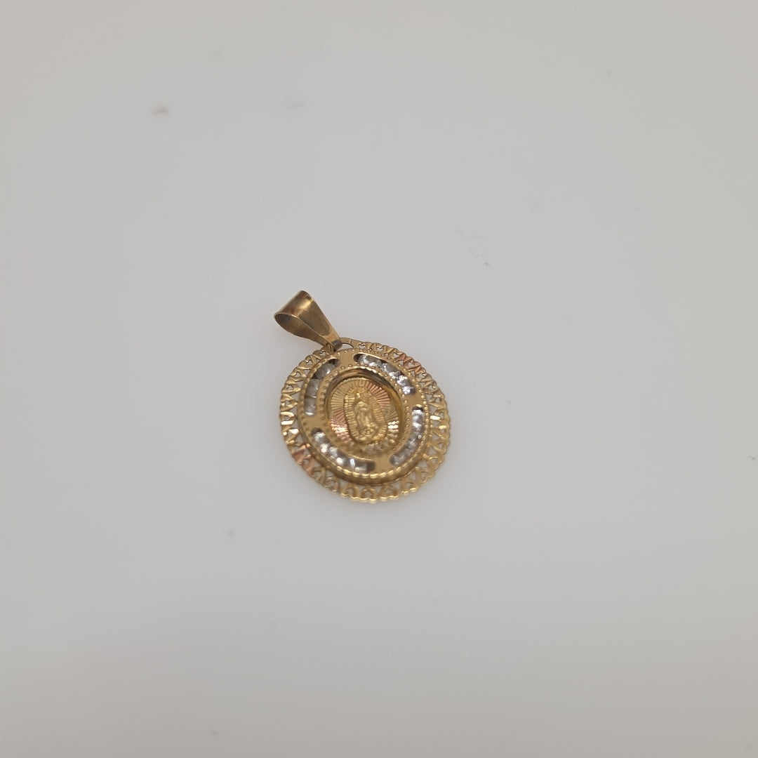 DIJE, MEDALLA RELIGIOSA ORO 10 K 0.9 GRMS (SEMINUEVO)