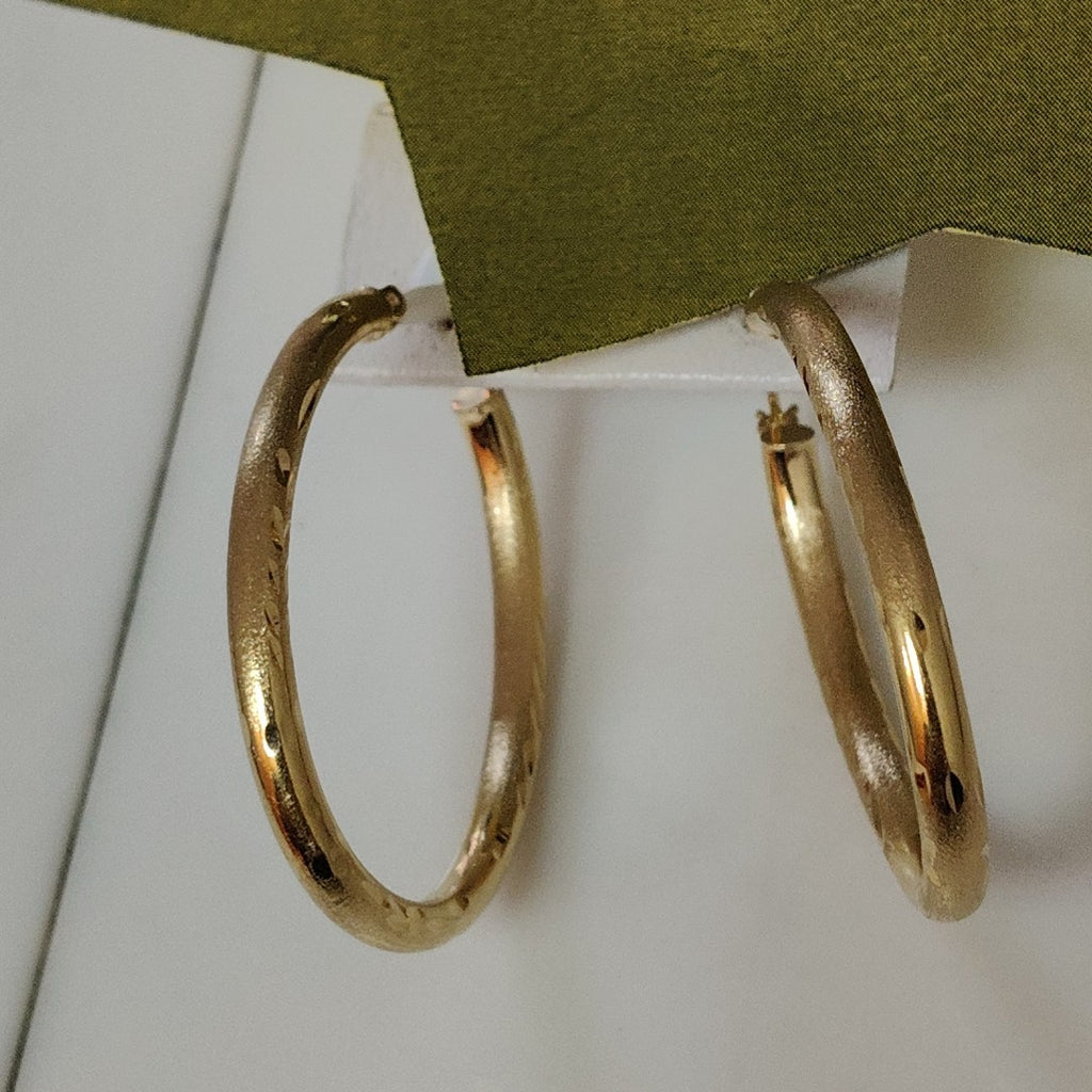 ARRACADAS PAR ORO 14 K 2.7 GRMS (SEMINUEVO)