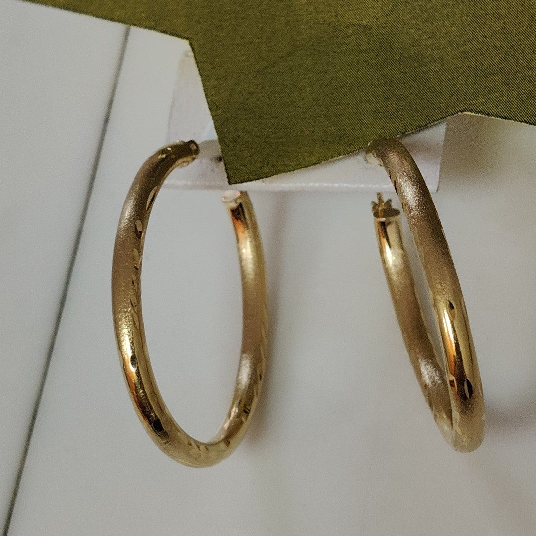 ARRACADAS PAR ORO 14 K 2.7 GRMS (SEMINUEVO)