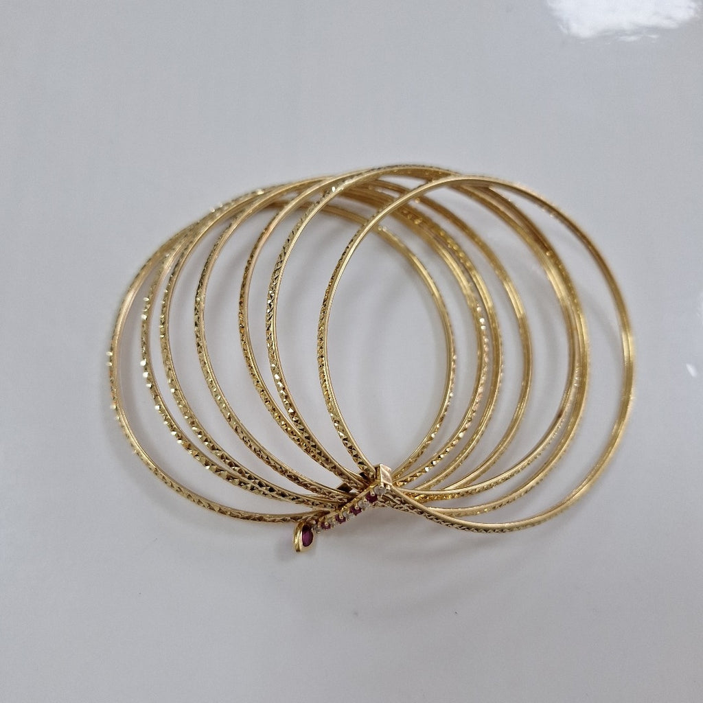 SEMANARIO DE PULSERAS ORO 14 K 26.2 GRMS (SEMINUEVO)