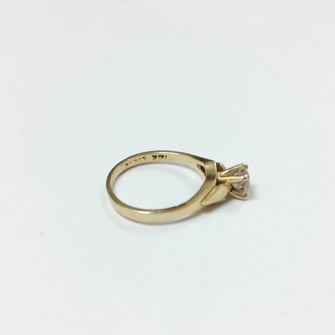 ANILLITO,SOLITARIO ORO 14 K 2,20 GRMS (SEMINUEVO)