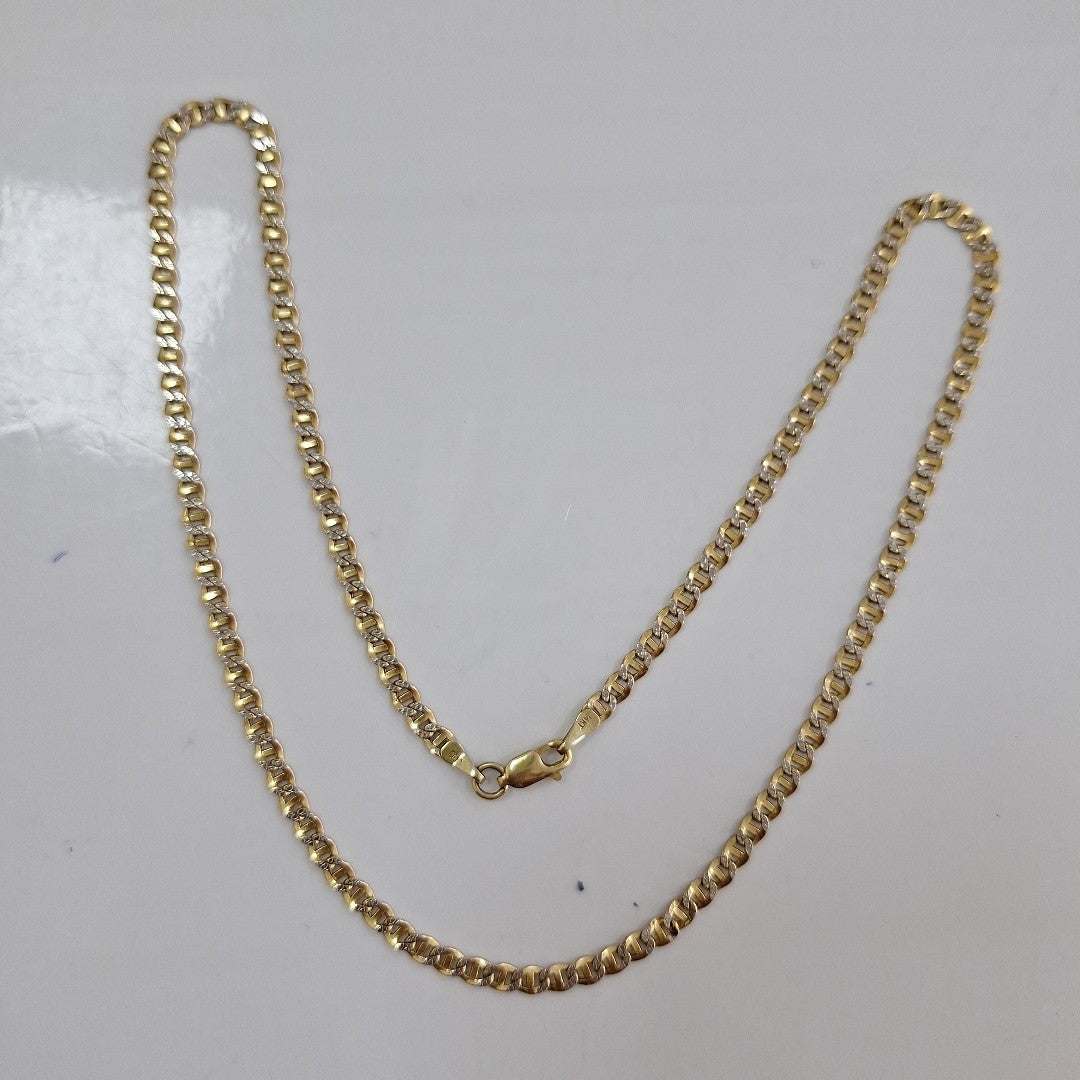 CADENA ORO, ORO BLANCO 14 K 5.1 GRMS (SEMINUEVO)