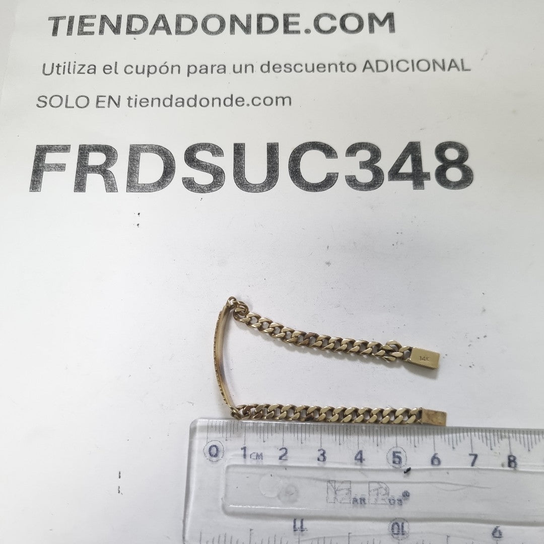 ESCLAVA ORO 14 K 8.5 GRMS (SEMINUEVO)