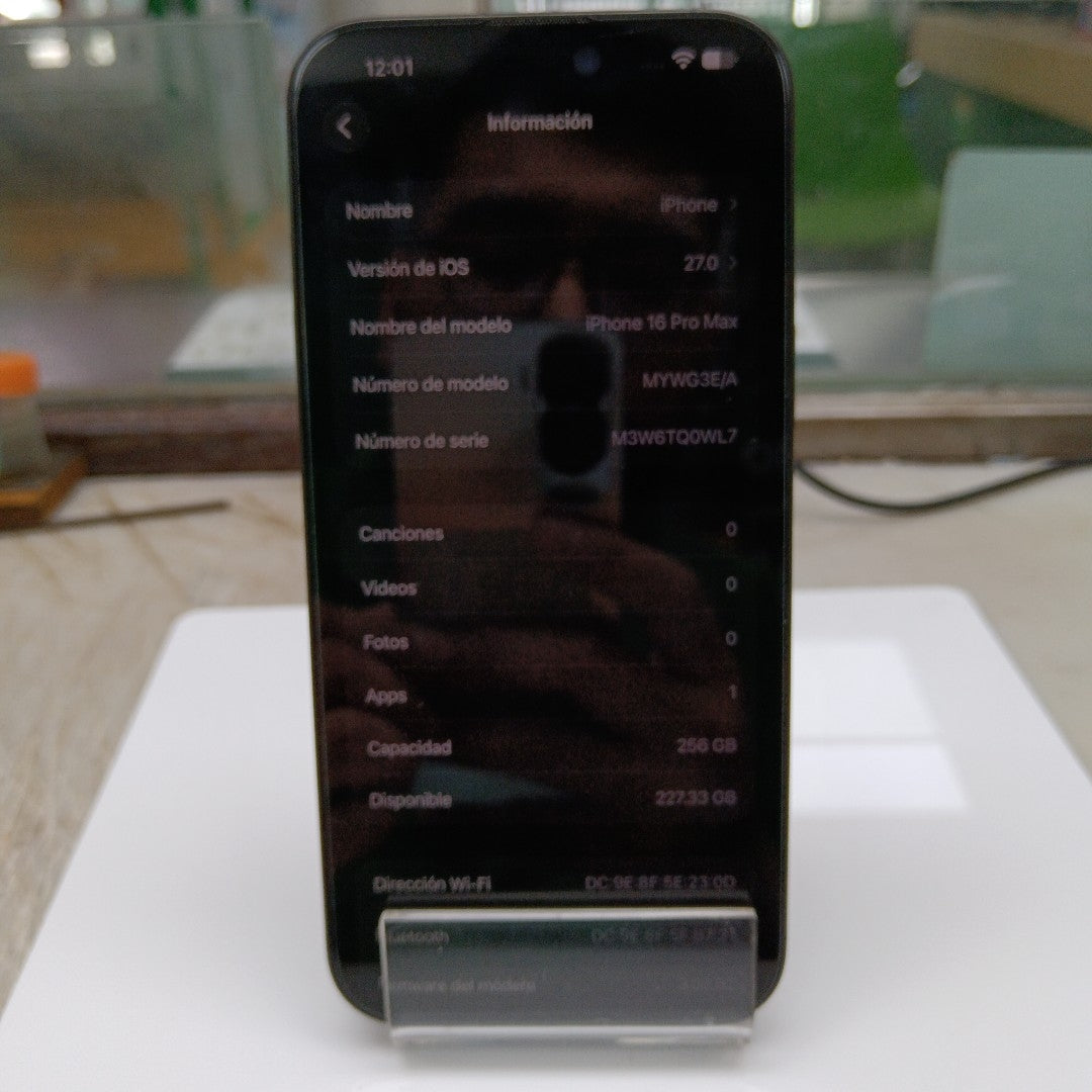 CELULAR APPLE IPHONE 16 PRO MAX A3295 (2024) 256 GB 8 GB RAM (SEMINUEVO)