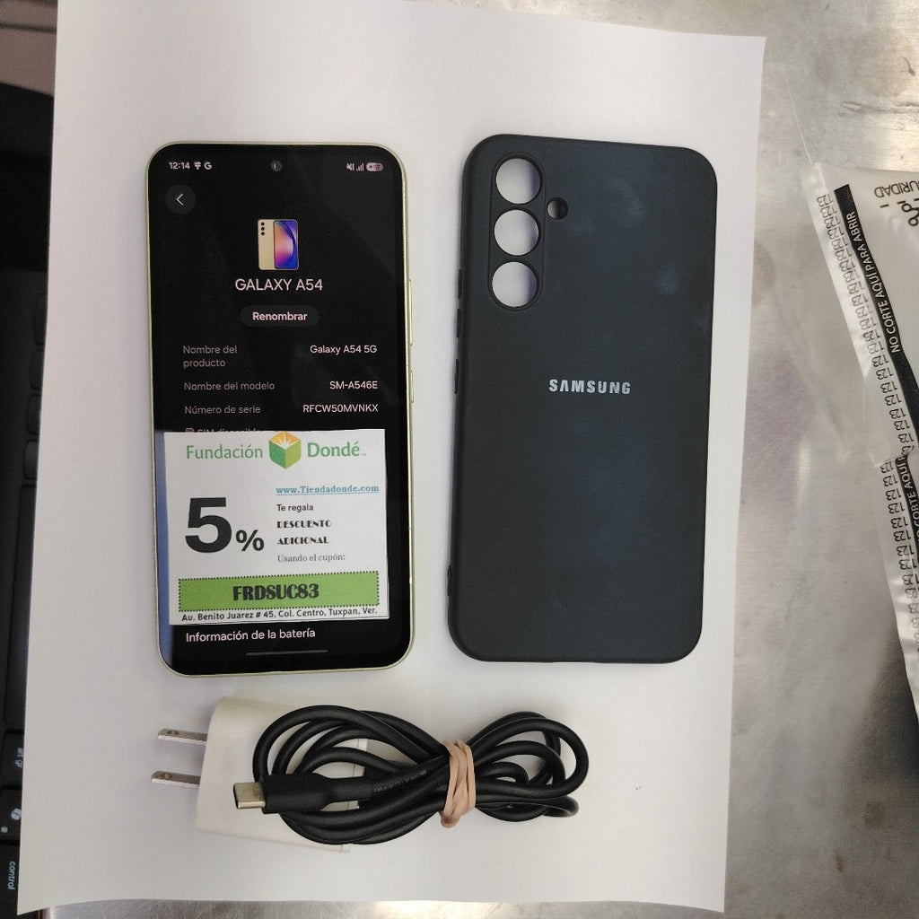 CELULAR SAMSUNG GALAXY A54 5G SM-A546E 128 GB 8 GB RAM (SEMINUEVO)