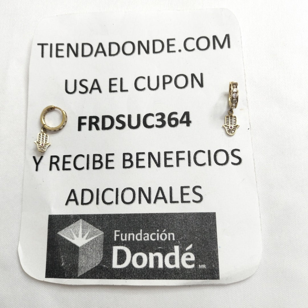 ARRACADAS PAR ORO 14 K 2.8 GRMS (SEMINUEVO)