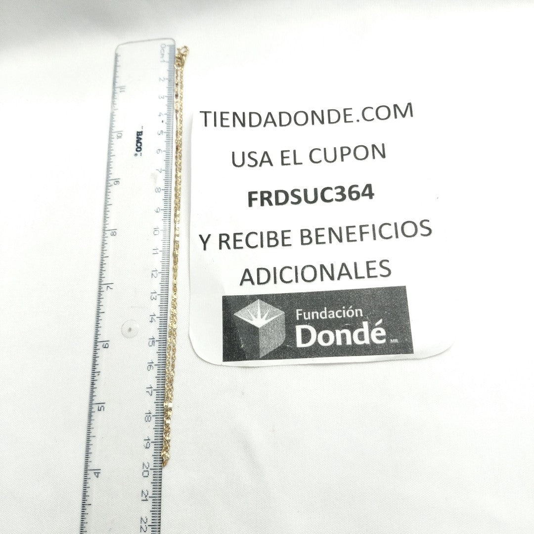 CADENA ORO, ORO COMBINADO 10 K 1.4 GRMS (SEMINUEVO)