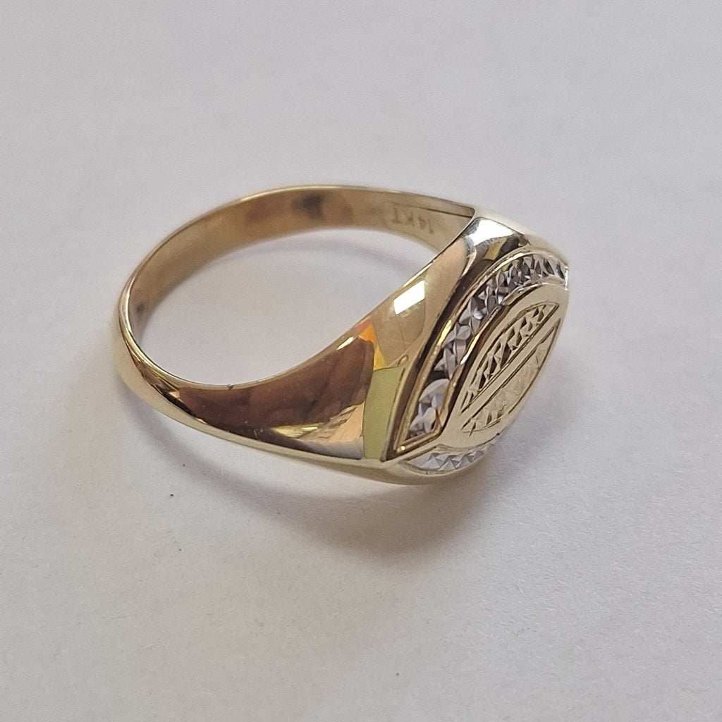 ANILLO ORO,RODIADO 14 K 5,70 GRMS (SEMINUEVO)