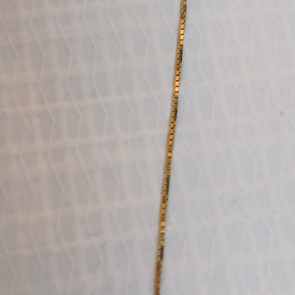 CADENA, MEDALLA RELIGIOSA ORO 14 K 1.5 GRMS (SEMINUEVO)