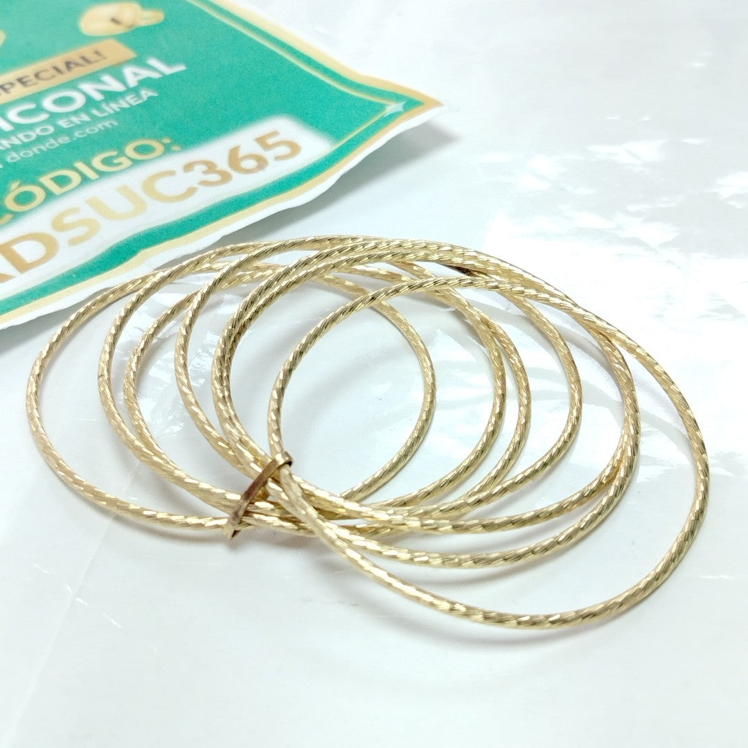 SEMANARIO DE PULSERAS ORO 14 K 23,50 GRMS (SEMINUEVO)