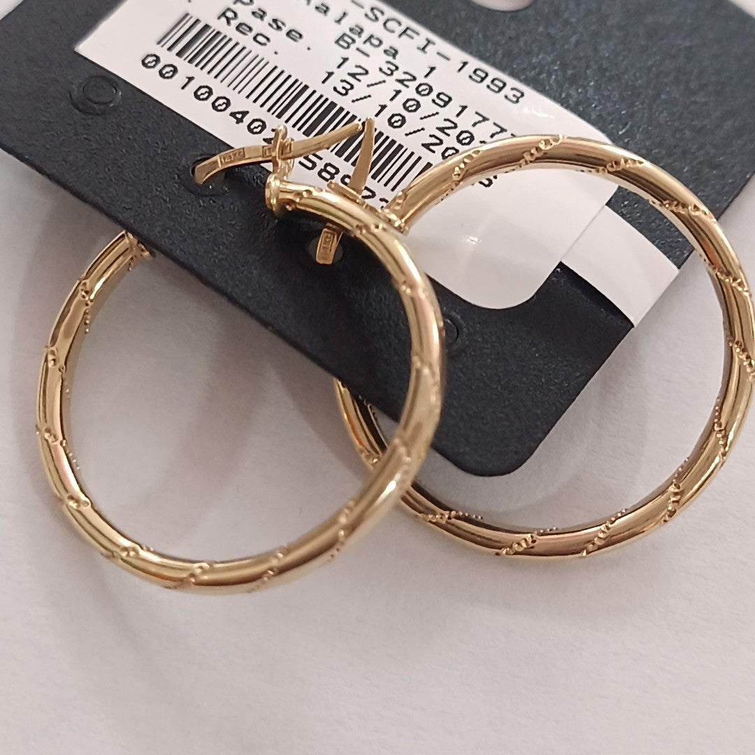 ARRACADAS PAR ORO 14 K 1.3 GRMS (SEMINUEVO)