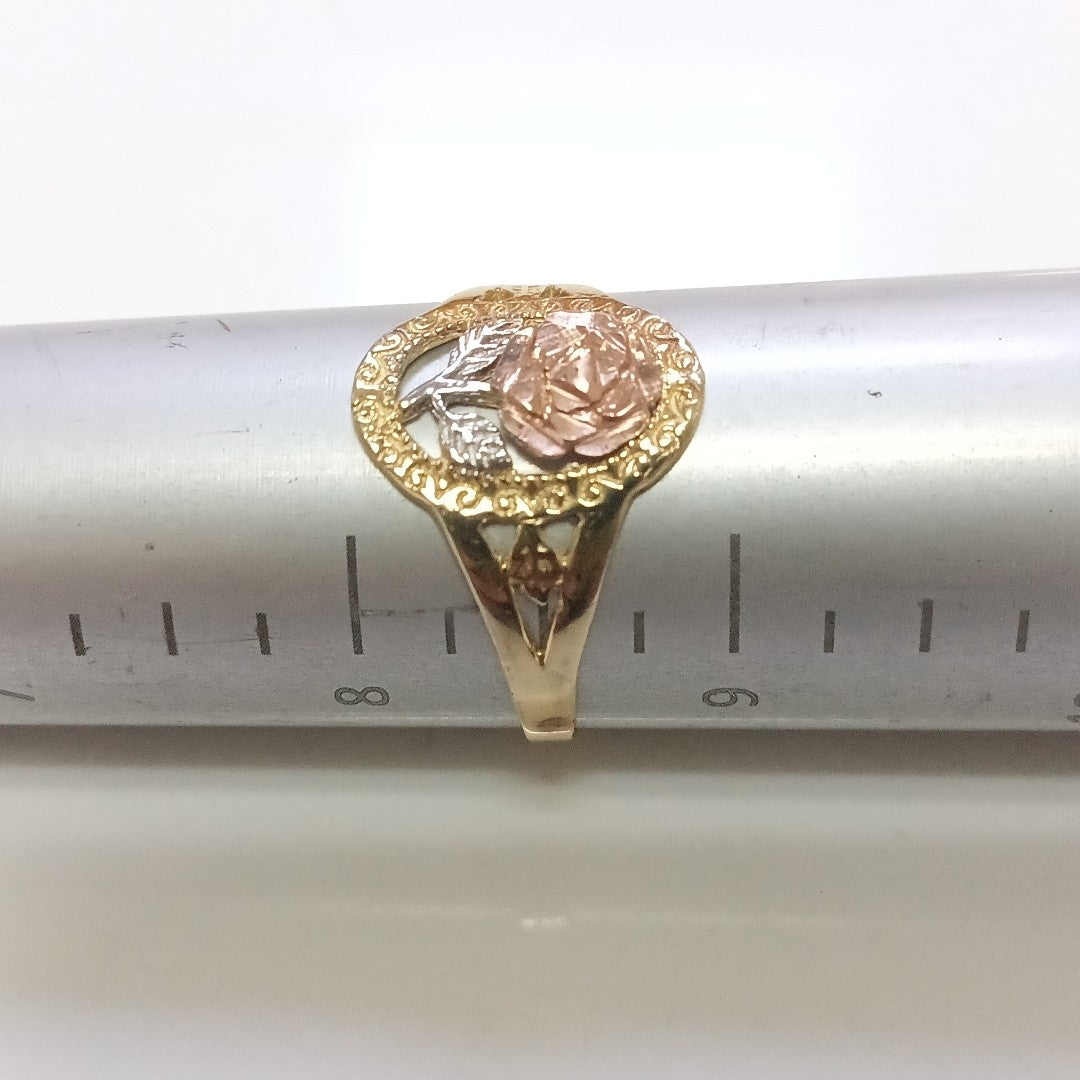 ANILLITO ORO COMBINADO 14 K 1,20 GRMS (SEMINUEVO)