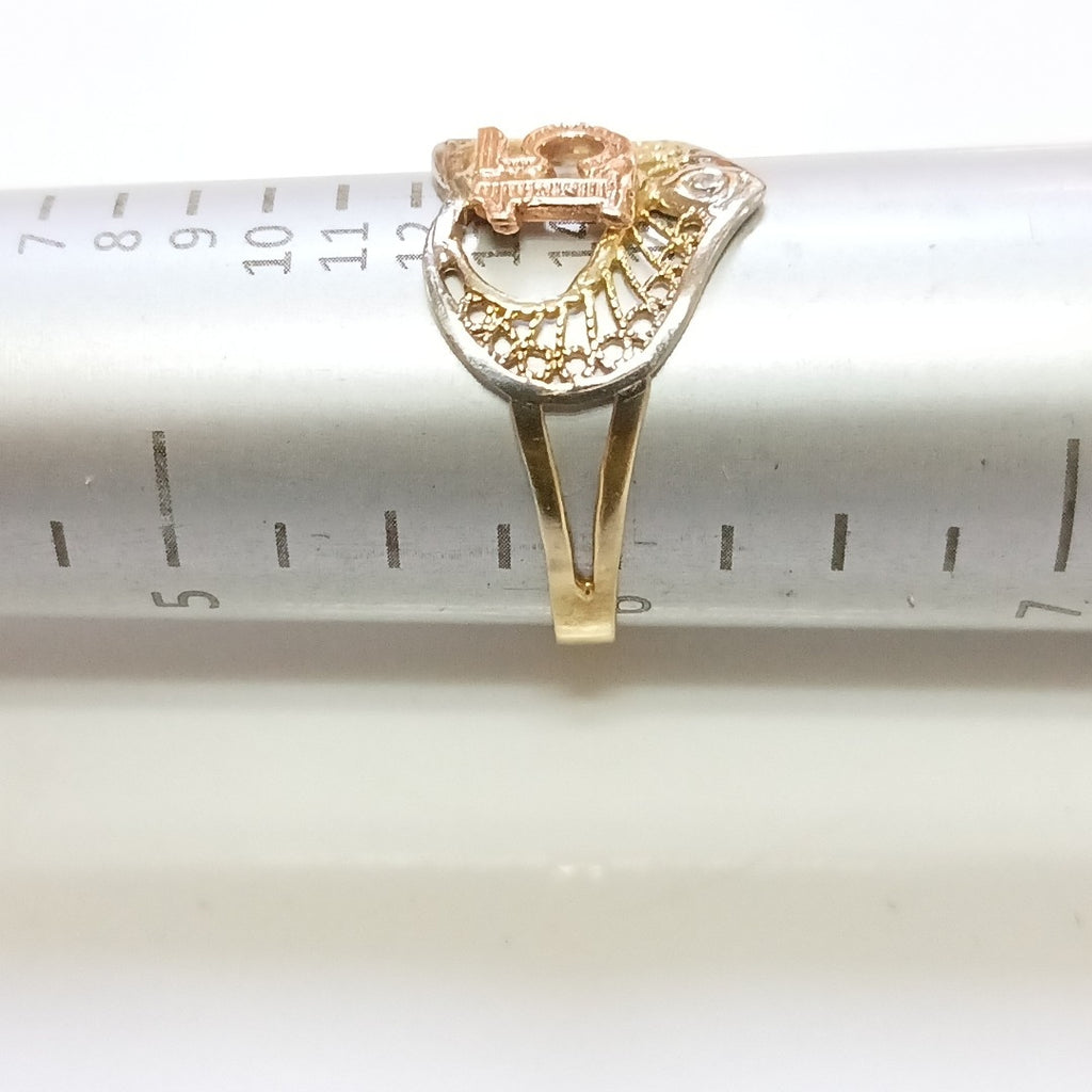 ANILLITO ORO COMBINADO 14 K 1,20 GRMS (SEMINUEVO)