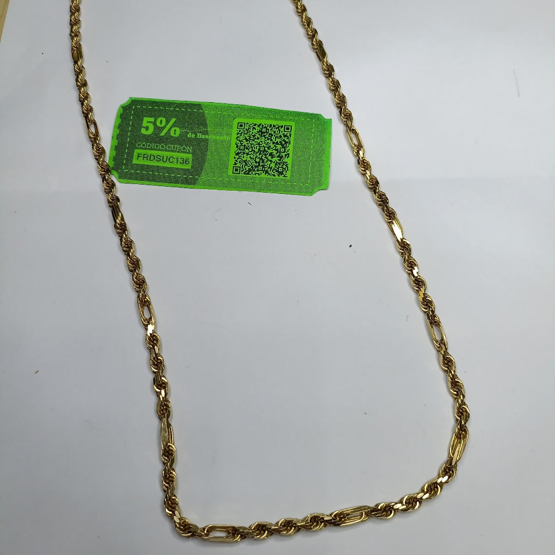 CADENA ORO 14 K 16.2 GRMS (SEMINUEVO)