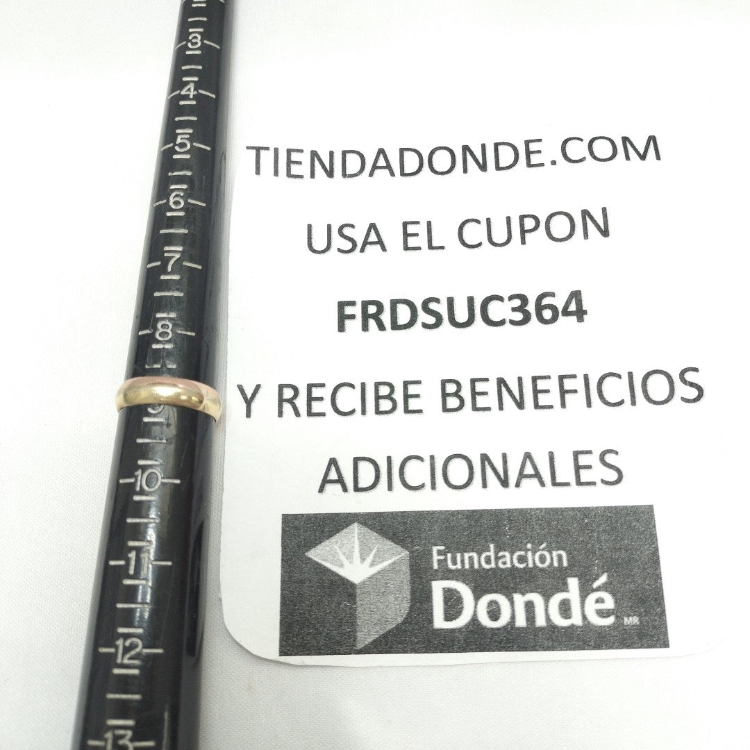 ARGOLLA ORO, ORO COMBINADO 10 K 2.2 GRMS (SEMINUEVO)