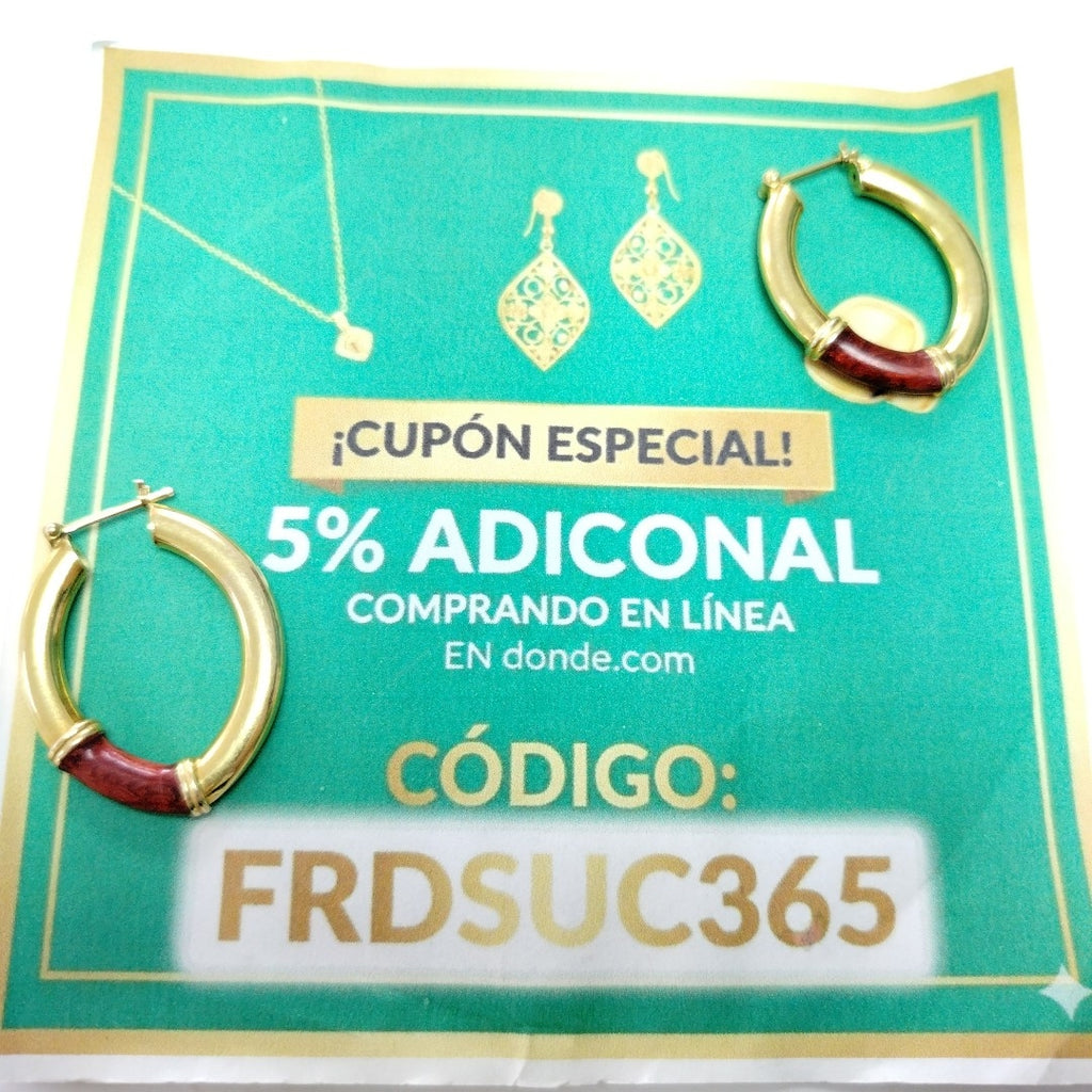 ARRACADAS PAR ORO 14 K 9,40 GRMS (SEMINUEVO)