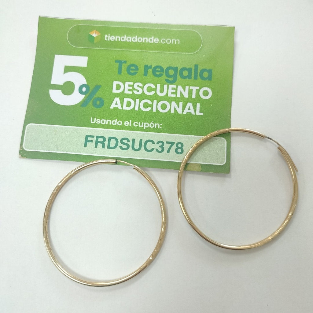 ARRACADAS PAR ORO 10 K 4.6 GRMS (SEMINUEVO)