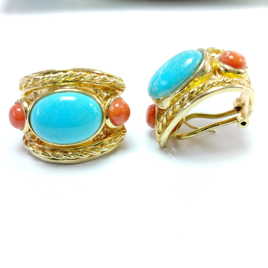 ARETES PAR ORO 14 K 20.9 GRMS (SEMINUEVO)