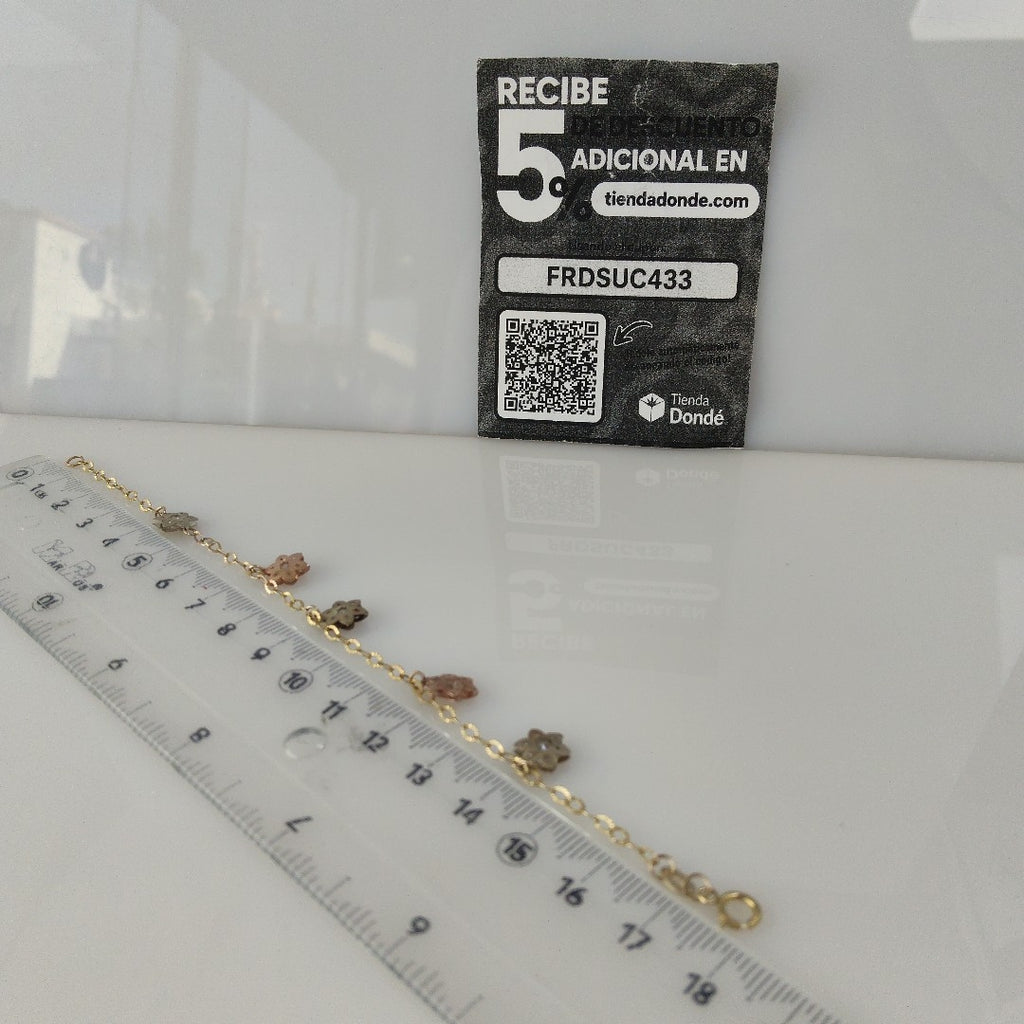 PULSERA ORO,ORO COMBINADO 10 K 2,10 GRMS (SEMINUEVO)