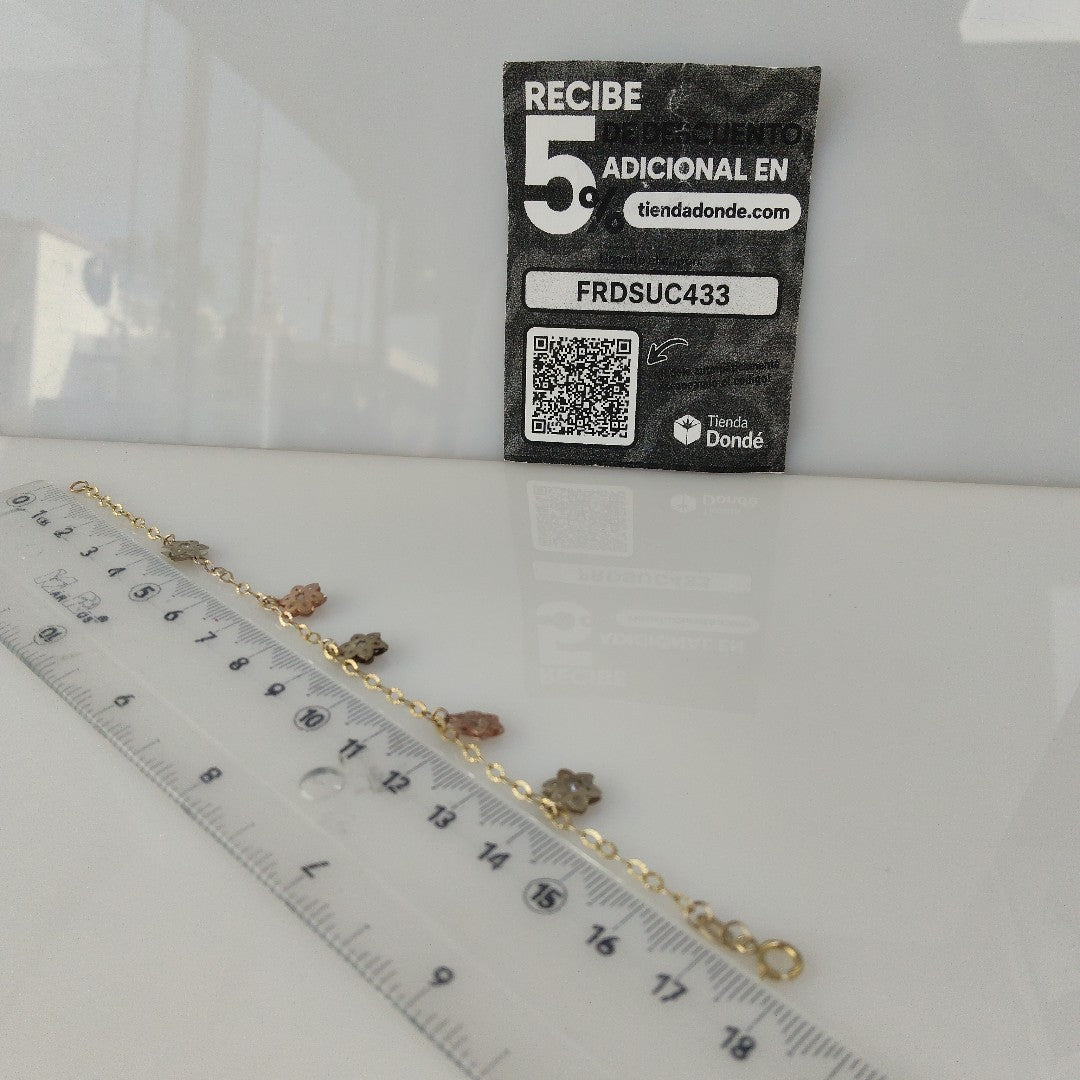 PULSERA ORO,ORO COMBINADO 10 K 2,10 GRMS (SEMINUEVO)