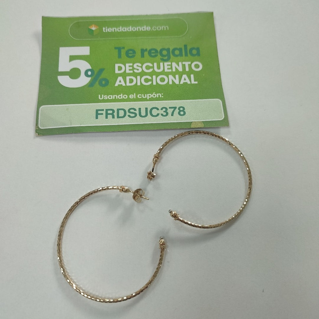 ARRACADAS PAR ORO 14 K 6.3 GRMS (SEMINUEVO)