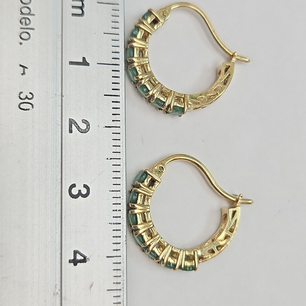 ARRACADAS PAR ORO 14 K 2.7 GRMS (SEMINUEVO)