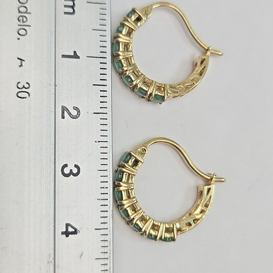 ARRACADAS PAR ORO 14 K 2.7 GRMS (SEMINUEVO)