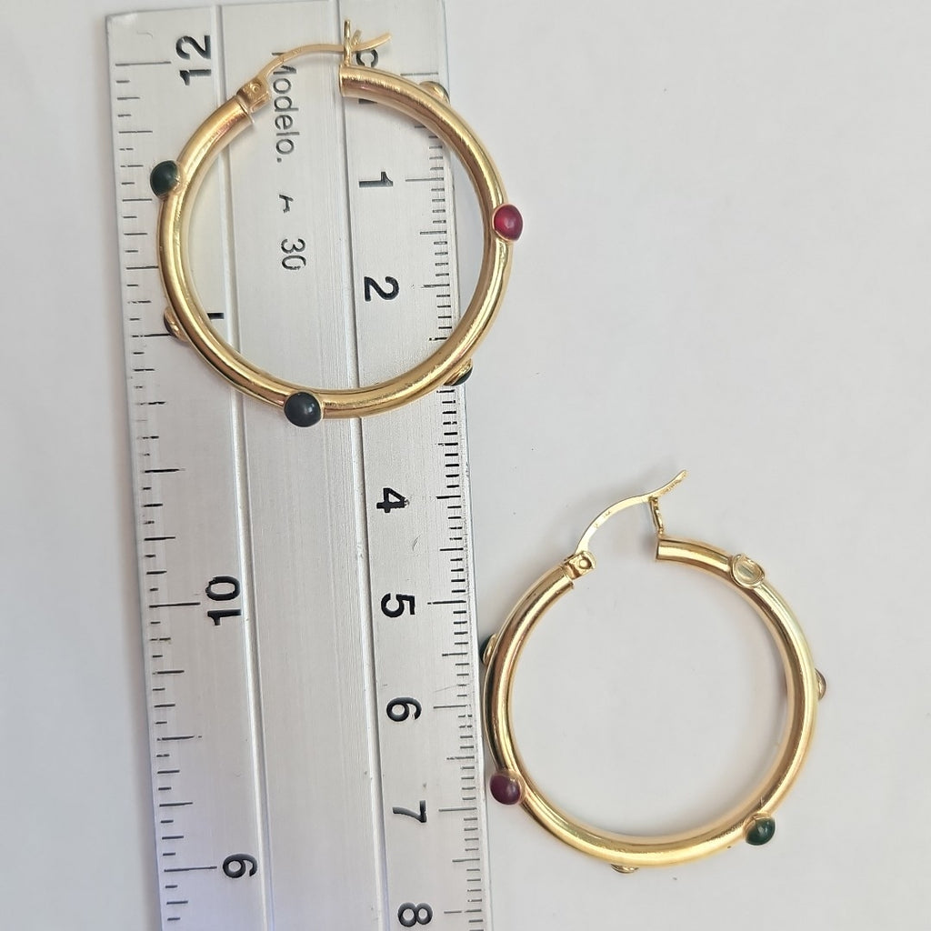 ARRACADAS PAR ORO 14 K 3.8 GRMS (SEMINUEVO)