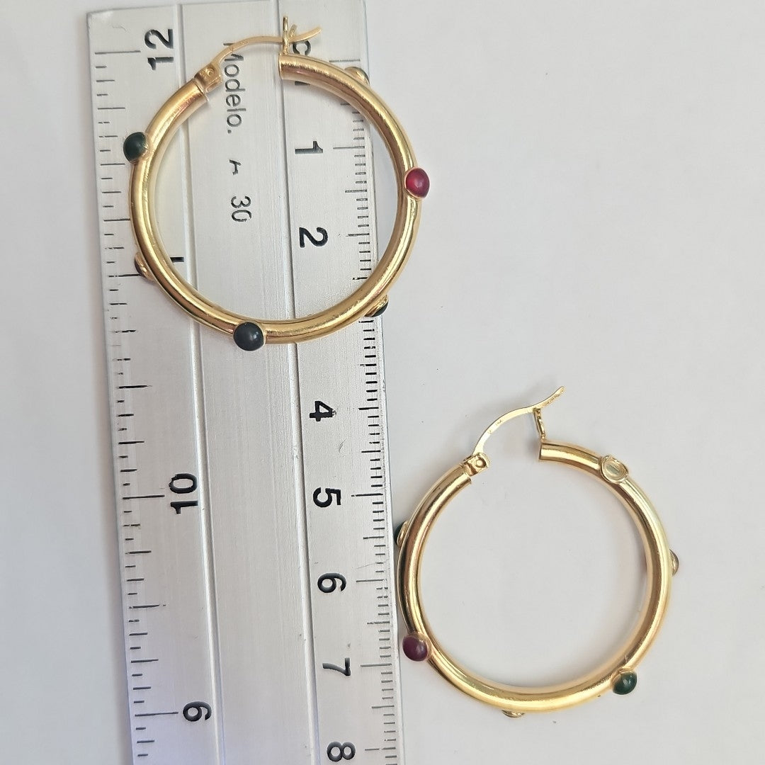 ARRACADAS PAR ORO 14 K 3.8 GRMS (SEMINUEVO)