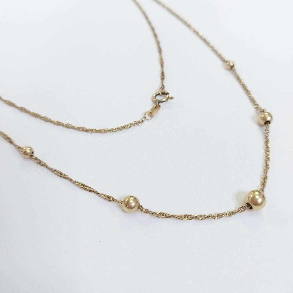 CADENA ORO 14 K 2,40 GRMS (SEMINUEVO)