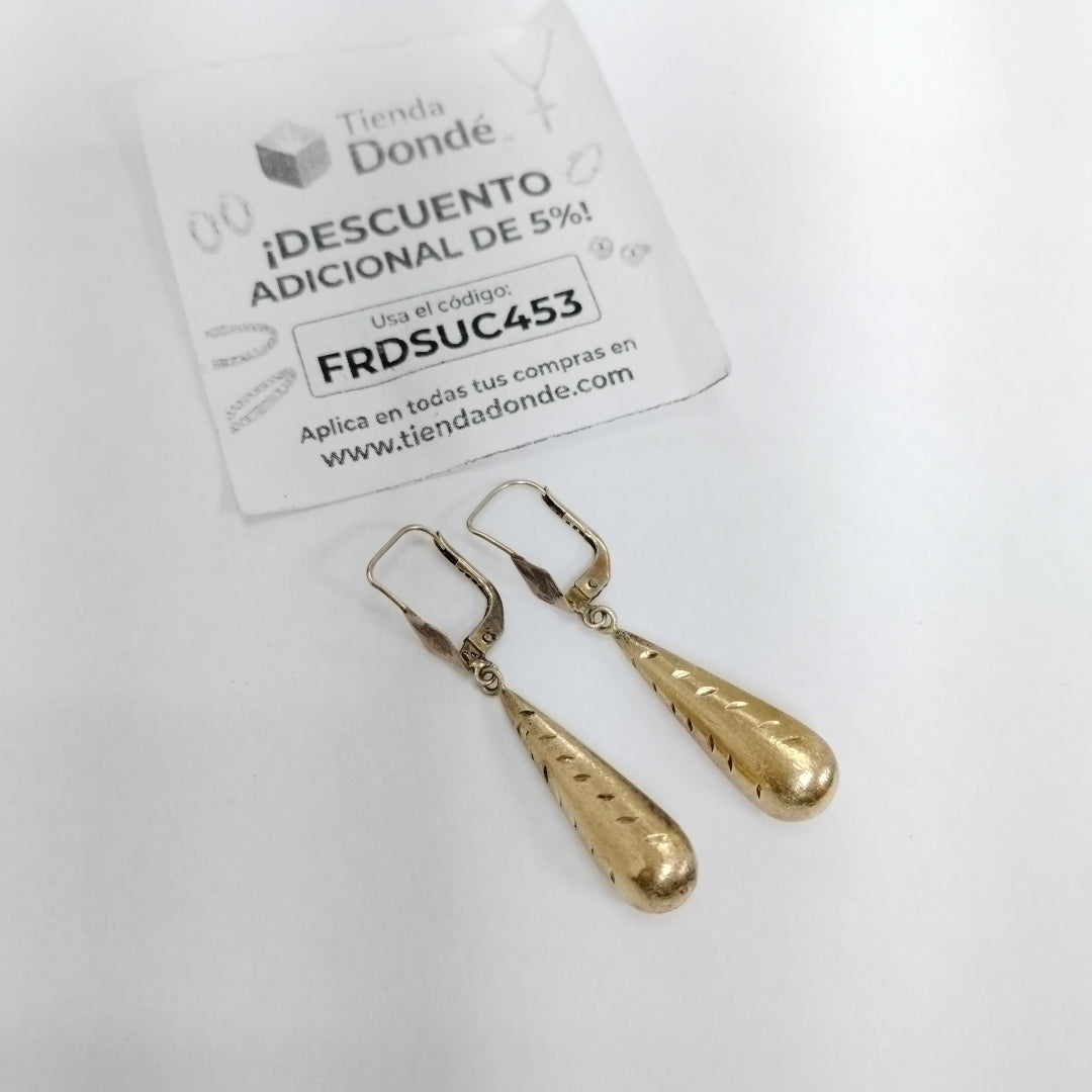 ARETES PAR ORO 14 K 0,60 GRMS (SEMINUEVO)