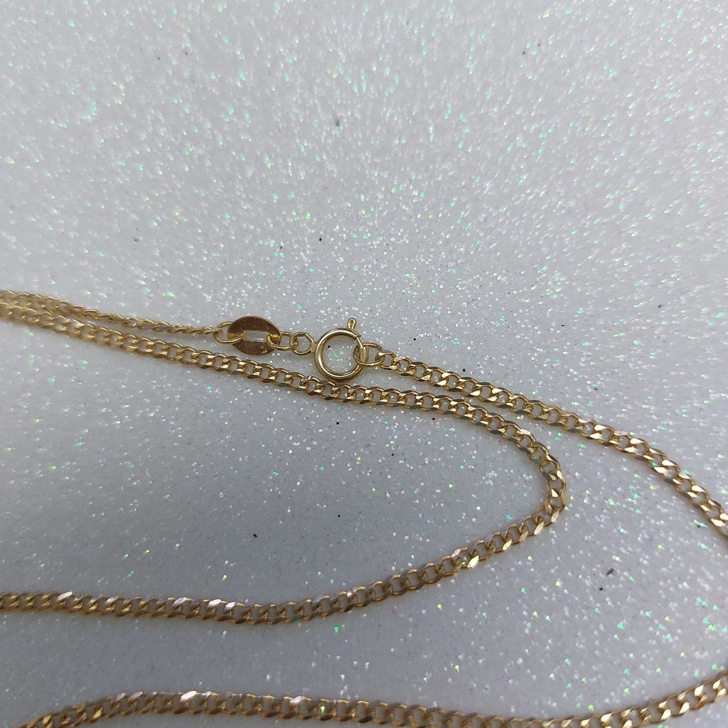 CADENAS TEJIDO BARBADA ORO 10K 50 CM 3.4 GR (NUEVO)