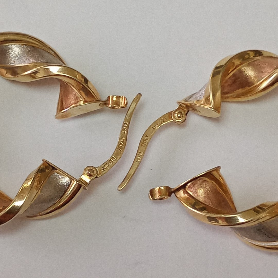 ARRACADAS PAR ORO 14 K 4.7 GRMS (SEMINUEVO)