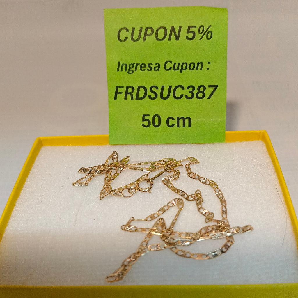 CADENA ORO COMBINADO 10 K 2,00 GRMS (SEMINUEVO)