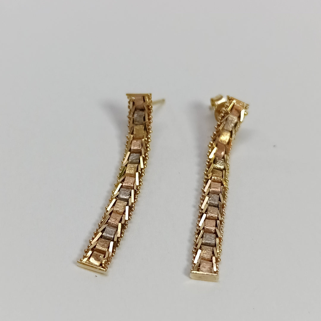ARETES PAR ORO 14 K 3.6 GRMS (SEMINUEVO)