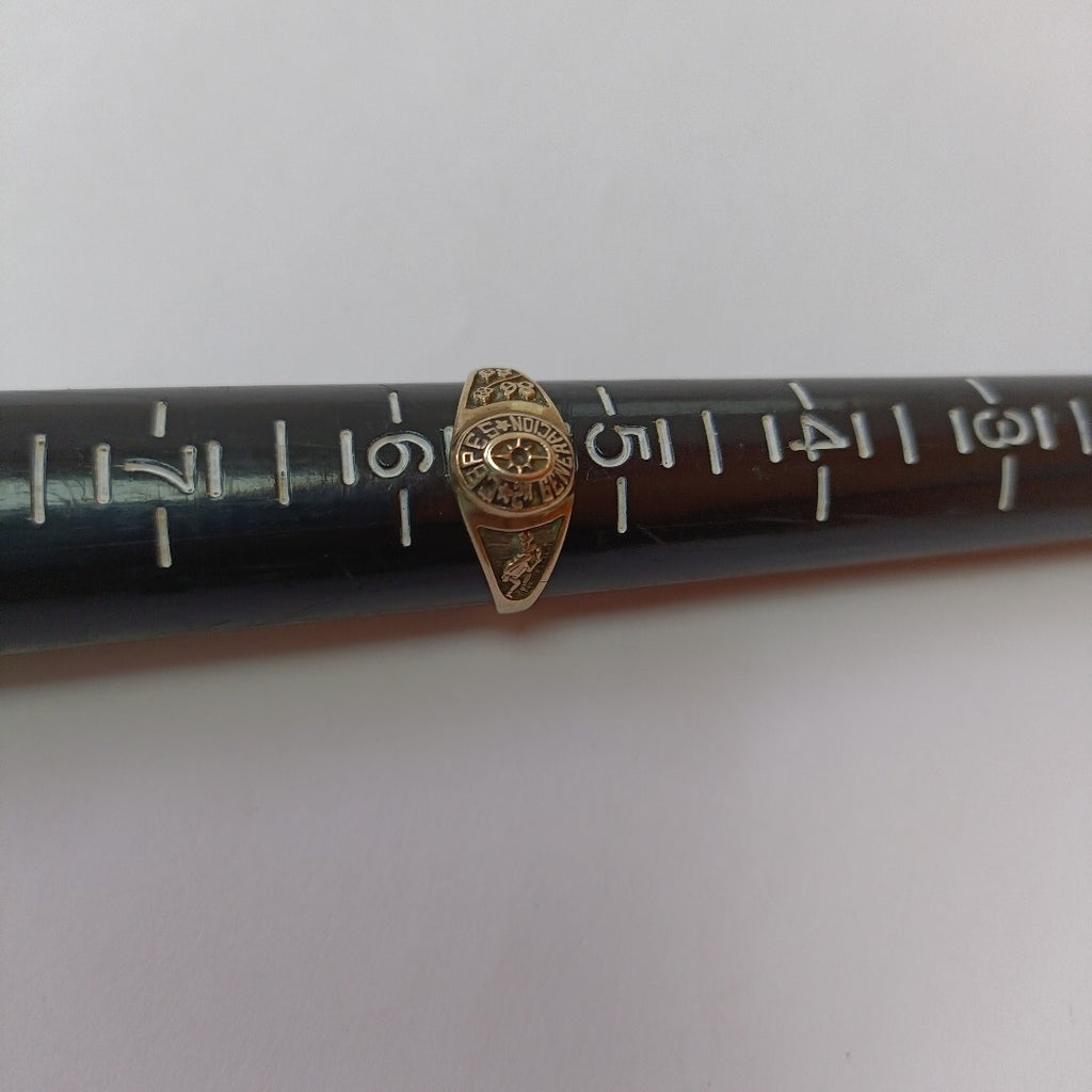 ANILLO DE GRADUACIÓN ORO 10 K 2.4 GRMS (SEMINUEVO)