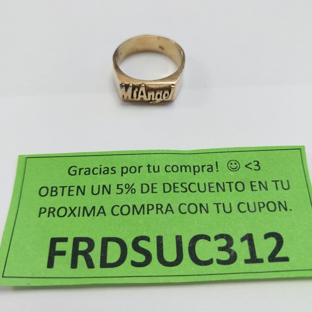 ANILLO ORO 14 K 7.7 GRMS (SEMINUEVO)