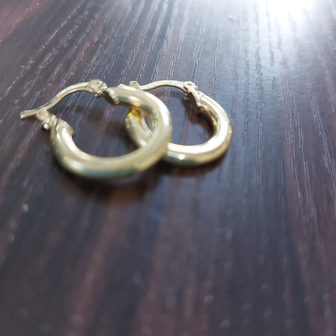 ARETES ARRACADAS 14K 1.6 GR (NUEVO)