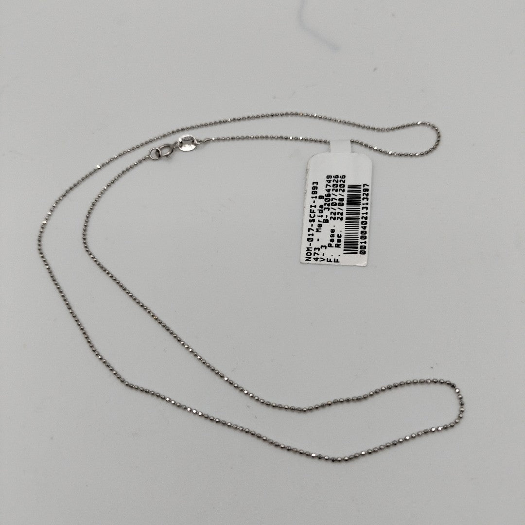 CADENA ORO BLANCO 14 K 1.7 GRMS (SEMINUEVO)