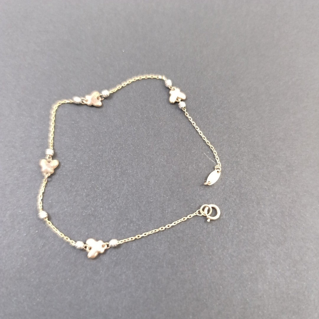 PULSERA ORO COMBINADO 10 K 1.2 GRMS (SEMINUEVO)