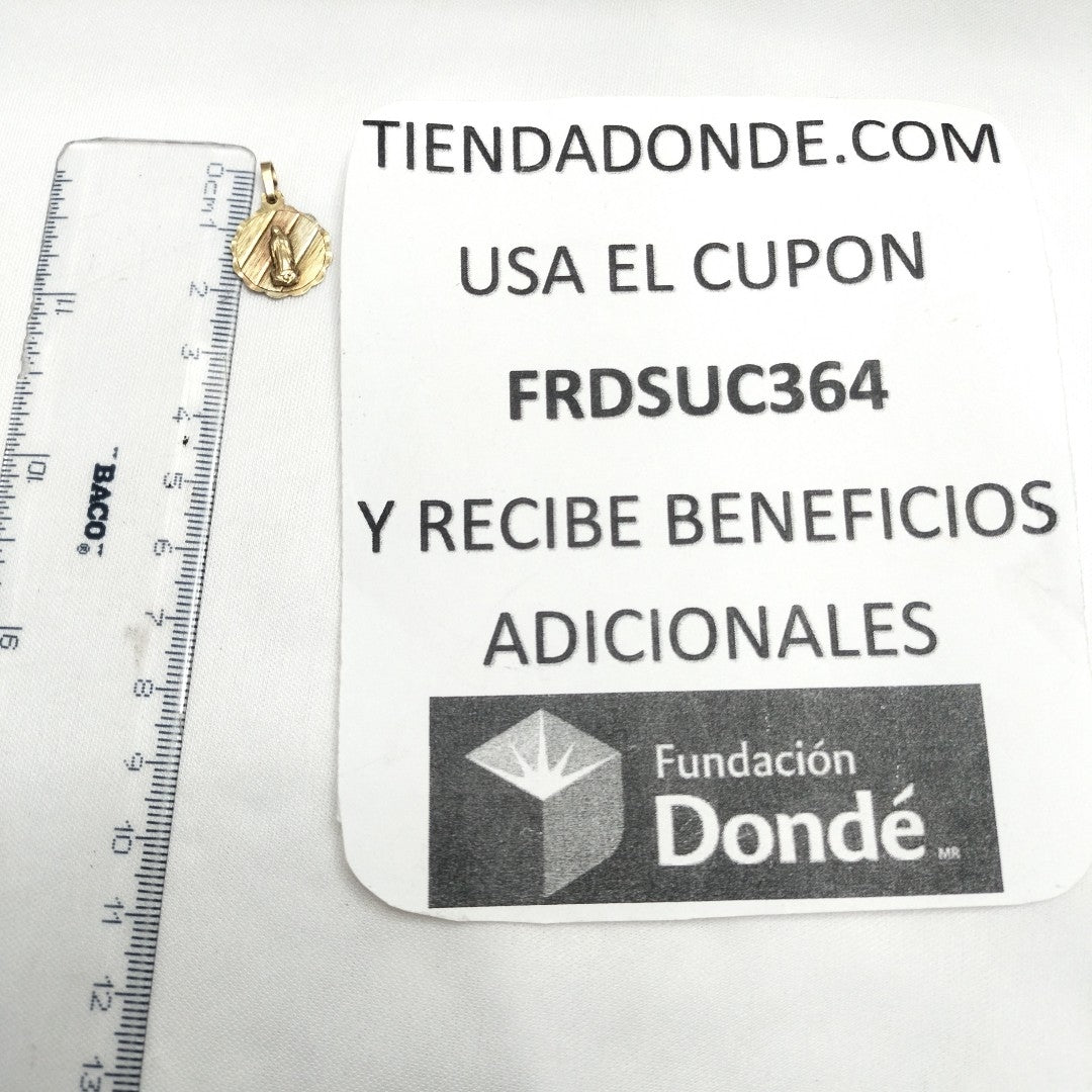 MEDALLA RELIGIOSA ORO 10 K 1.3 GRMS (SEMINUEVO)