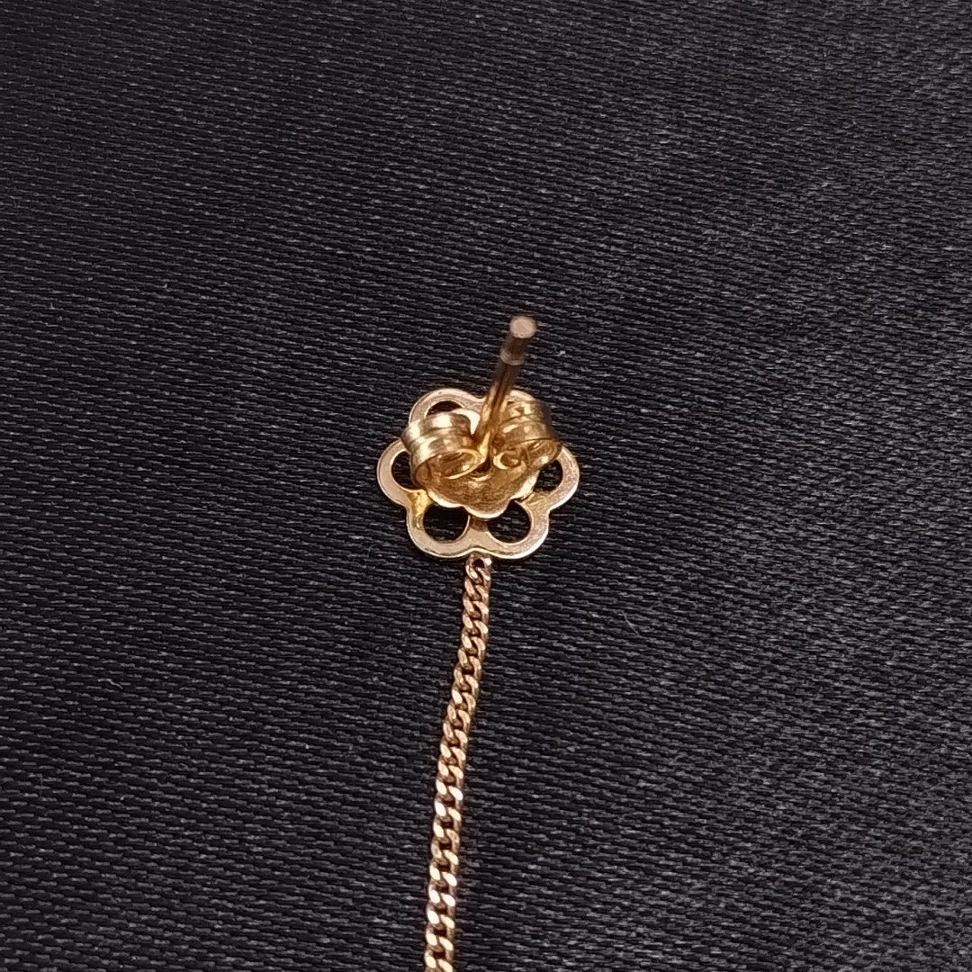 ARETES PAR ORO 14 K 1,30 GRMS (SEMINUEVO)