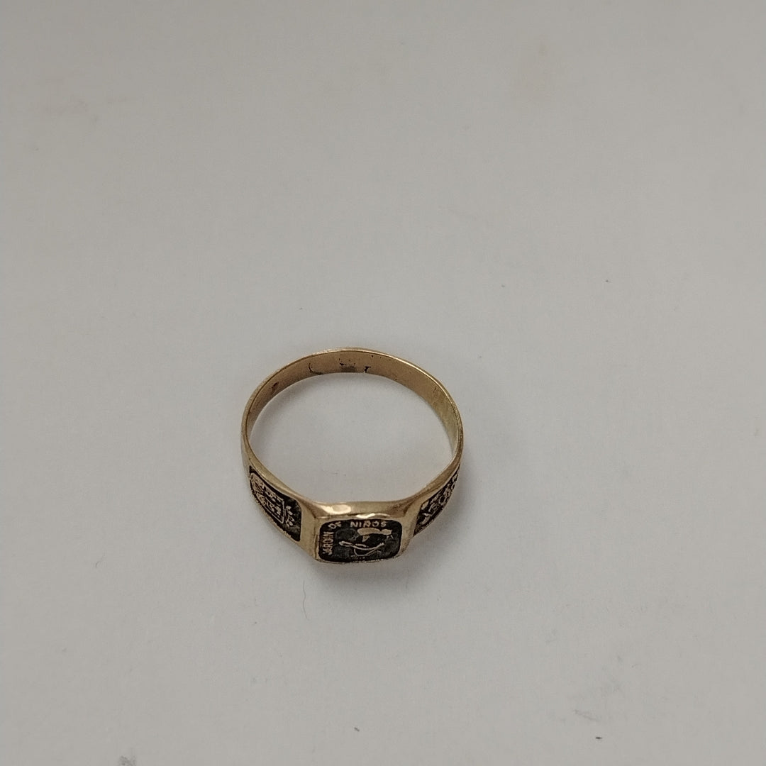 ANILLO DE GRADUACIÓN ORO 10 K 1,60 GRMS (SEMINUEVO)