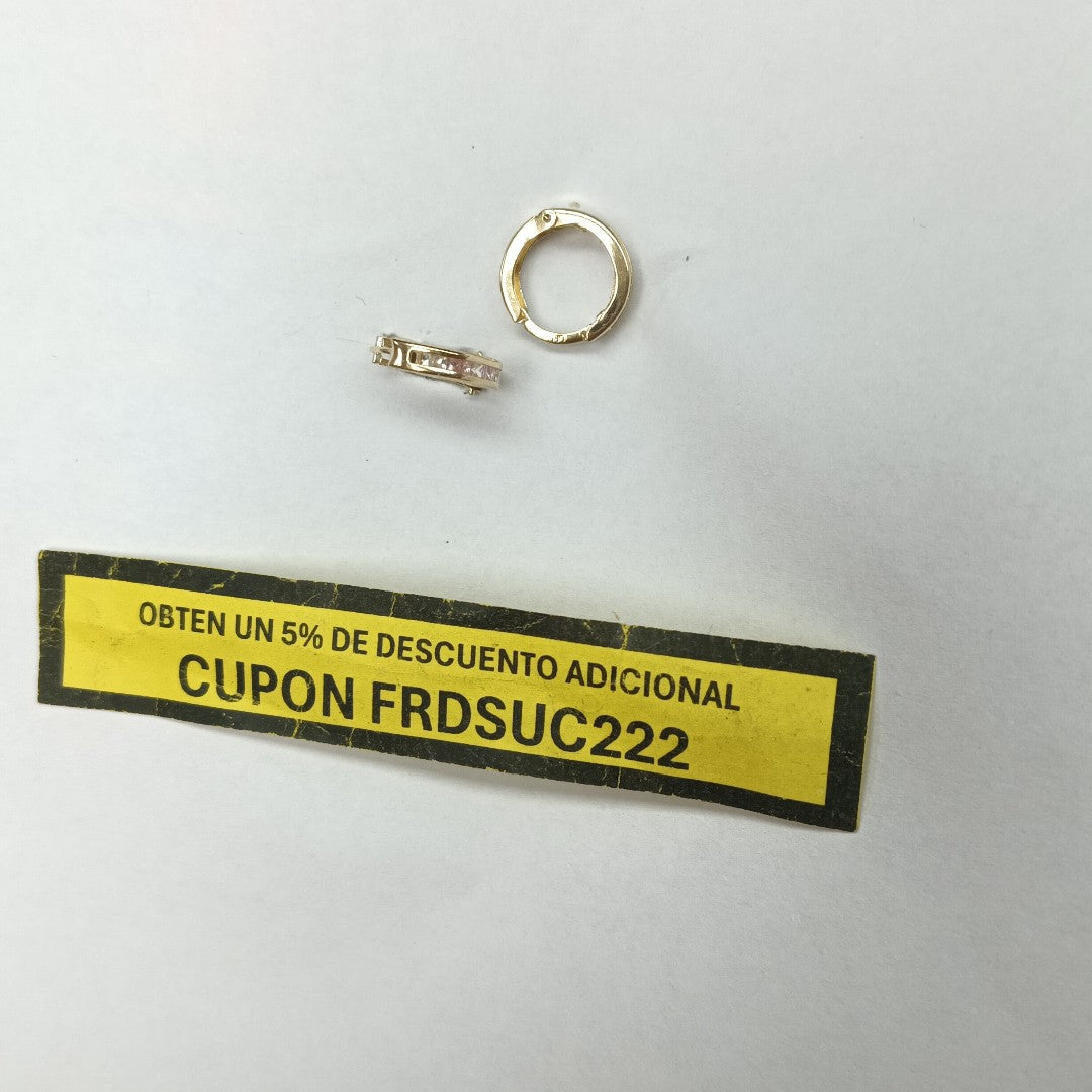 ARRACADAS PAR ORO 14 K 0.9 GRMS (SEMINUEVO)