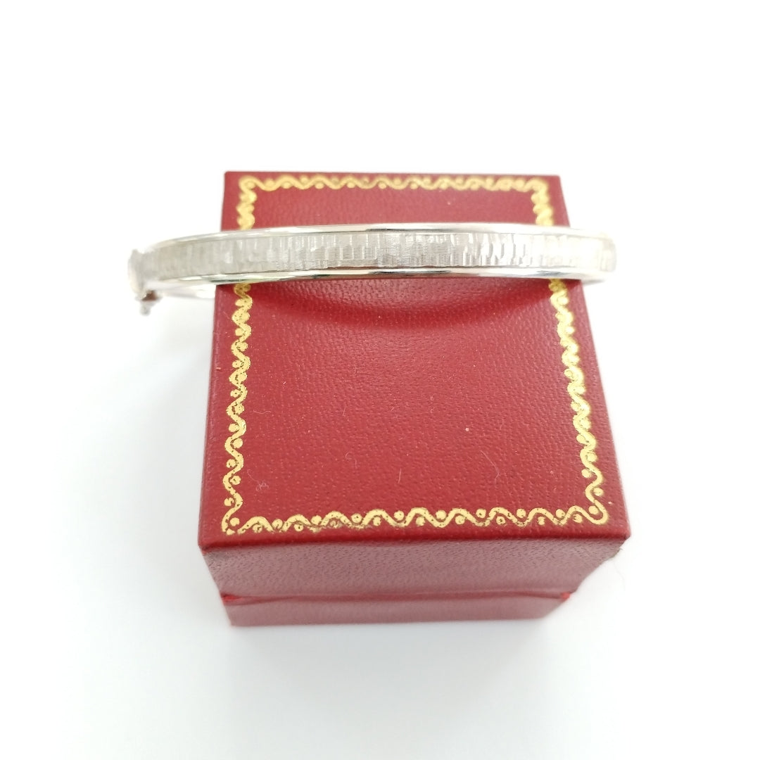 PULSERA RIGIDA ORO BLANCO 14 K 8,20 GRMS (SEMINUEVO)