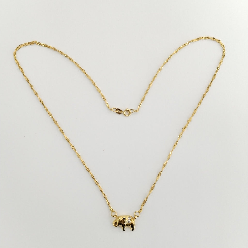 DIJE,GARGANTILLA ORO 14 K 3,30 GRMS (SEMINUEVO)