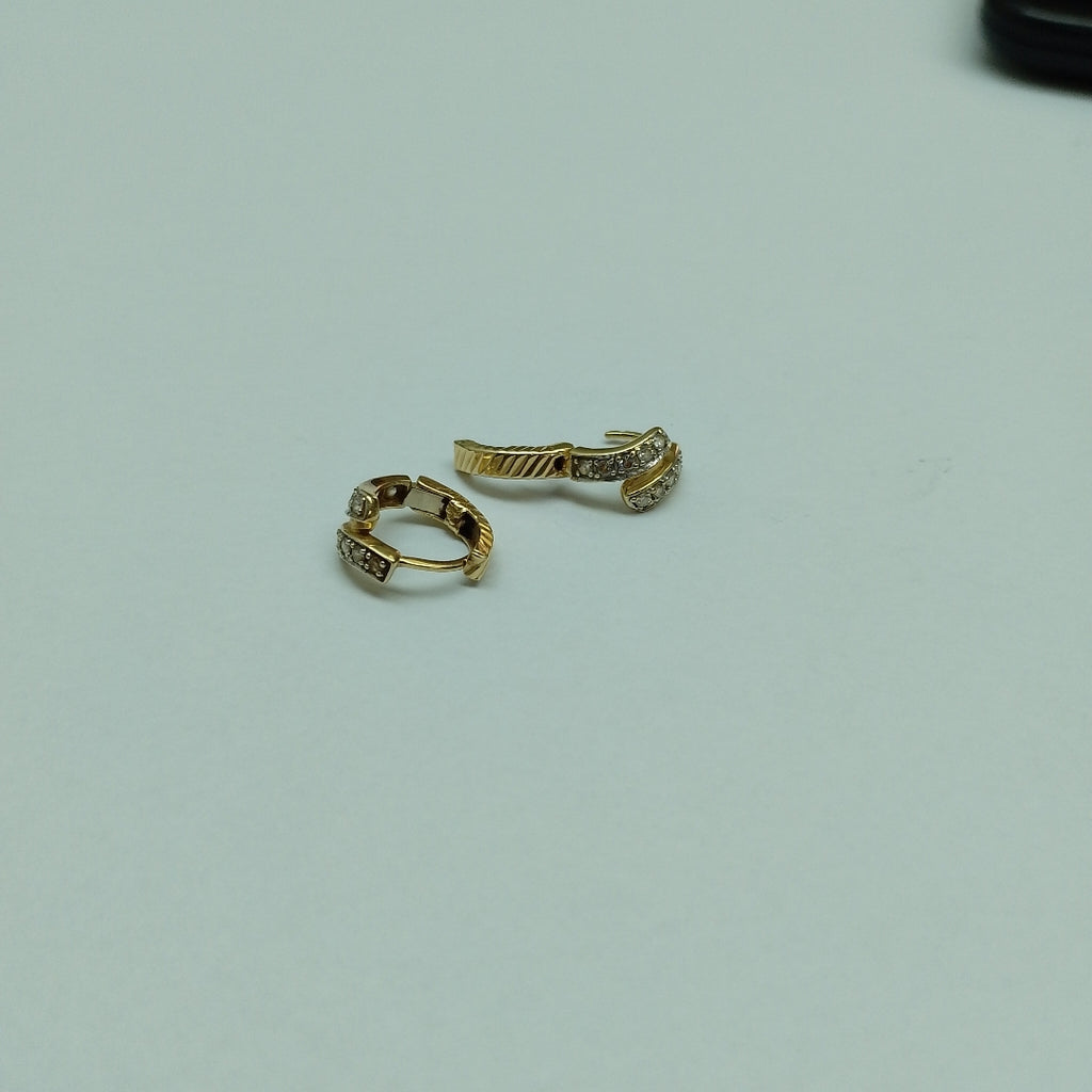 ARRACADAS PAR ORO 14 K 3.3 GRMS (SEMINUEVO)