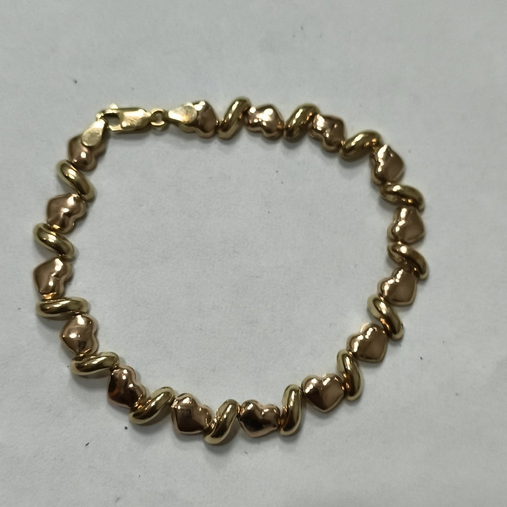PULSERA ORO COMBINADO 14 K 5,20 GRMS (SEMINUEVO)