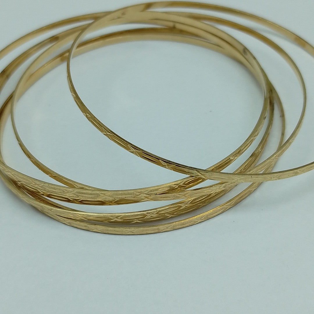 SEMANARIO DE PULSERAS ORO 14 K 27.1 GRMS (SEMINUEVO)
