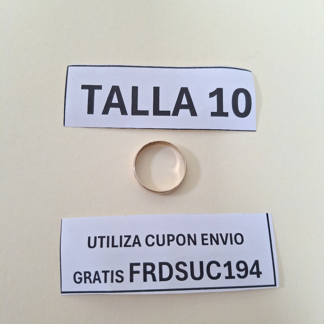 ARGOLLA ORO 10 K 1.3 GRMS (SEMINUEVO)
